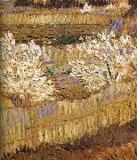 Vincent Van Gogh Detail of blooming peach painting